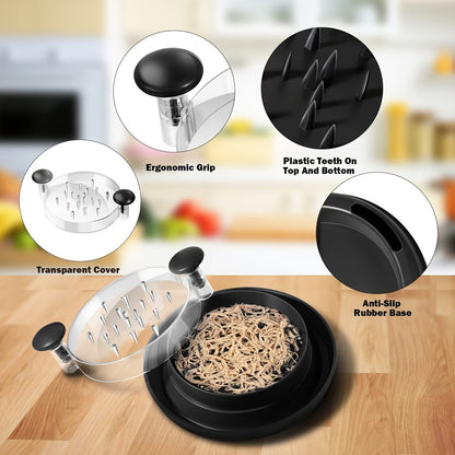 ProudlyFitSA™ Meal Prep Shredder Pro — Shred Chicken in 10 Seconds | Gym Meal Prep Tool | BPA Free | Non-Slip
